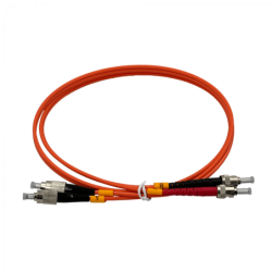 1mt FC-ST OM1 Multimodo MM Duplex Jumper Fibra 62.5/125um LSZH