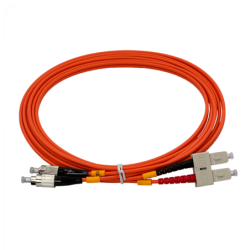 3mt SC-FC OM1 MultiModo MM Duplex Jumper Fibra 62.5/125um LSZH