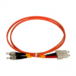 1mt SC-FC OM1 MultiModo MM Duplex Jumper Fibra 62.5/125um LSZH