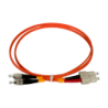 1mt SC-FC OM1 MultiModo MM Duplex Jumper Fibra 62.5/125um LSZH