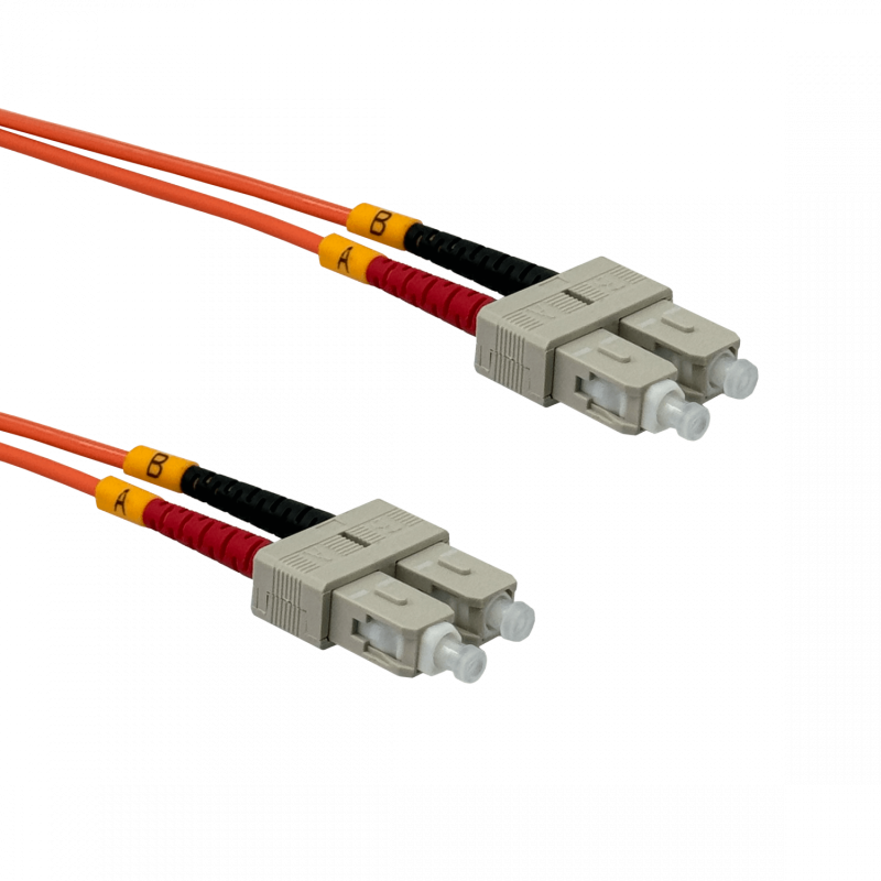 2mt SC-SC OM1 MultiModo MM Duplex Jumper Fibra 62.5/125um 3mm LSZH