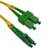 1mt SC/APC-LC/APC MonoModo SM Duplex Jumper Cable Fibra 9/125um 3mm