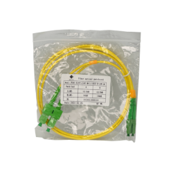 1mt SC/APC-LC/APC MonoModo SM Duplex Jumper Cable Fibra 9/125um 3mm