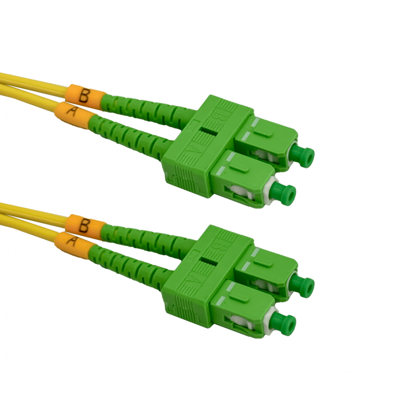 3mt SC/APC-SC/APC MonoModo SM Duplex Jumper Cable Fibra 9/125um LSZH