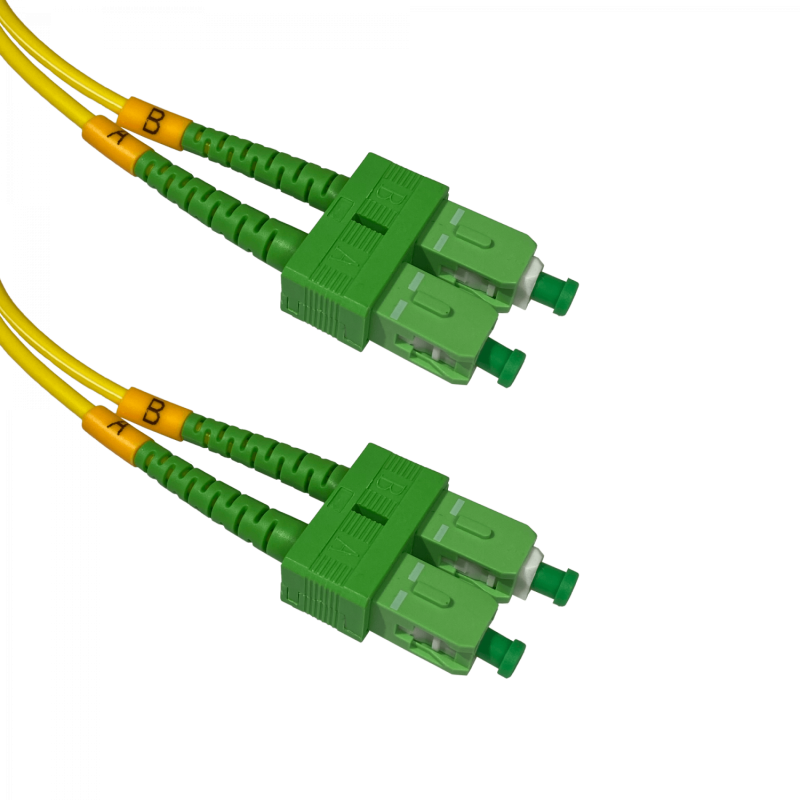 2mt SC/APC-SC/APC MonoModo SM Duplex Jumper Cable Fibra 9/125um LSZH