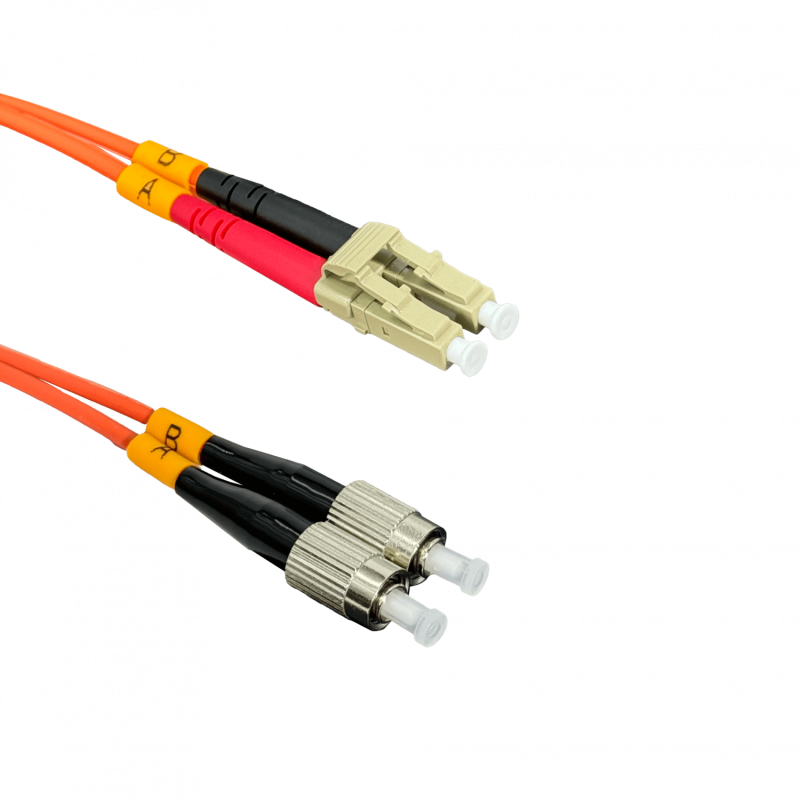 3mt LC-FC OM1 MultiModo MM Duplex Jumper Fibra 62.5/125um LSZH