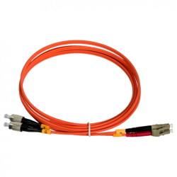 2mt LC-FC OM1 MultiModo MM Duplex Jumper Fibra 62.5/125um LSZH