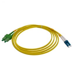 2mt SC/APC-LC/UPC MonoModo SM Duplex Jumper Cable Fibra 9/125um 3mm