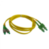 2mt SC/APC-FC/APC MonoModo SM Duplex Jumper Cable Fibra 9/125um 3mm