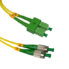 1mt SC/APC-FC/APC MonoModo SM Duplex Jumper Cable Fibra 9/125um 3mm