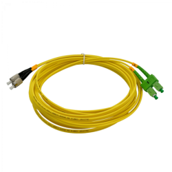 5mt SC/APC-FC/UPC MonoModo SM Duplex Jumper Cable Fibra 9/125um 3mm