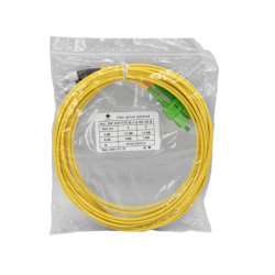 5mt SC/APC-FC/UPC MonoModo SM Duplex Jumper Cable Fibra 9/125um 3mm