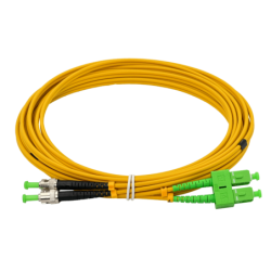 5mt SC/APC-ST/APC MonoModo SM Duplex Jumper Cable Fibra 9/125um 3mm