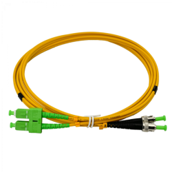 2mt SC/APC-ST/APC MonoModo SM Duplex Jumper Cable Fibra 9/125um 3mm