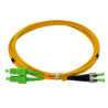 2mt SC/APC-ST/APC MonoModo SM Duplex Jumper Cable Fibra 9/125um 3mm