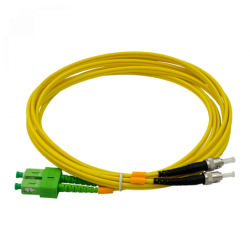 3mt SC/APC-ST/UPC MonoModo SM Duplex Jumper Cable Fibra 9/125um 3mm