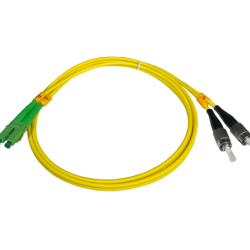1mt LC/APC-FC/UPC MonoModo SM Duplex Jumper Cable Fibra 9/125um 3mm