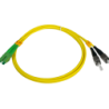 1mt LC/APC-FC/UPC MonoModo SM Duplex Jumper Cable Fibra 9/125um 3mm