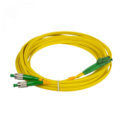 5mt LC/APC-FC/APC MonoModo SM Duplex Jumper Cable Fibra 9/125um