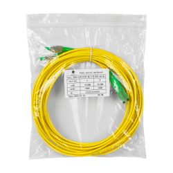 5mt LC/APC-FC/APC MonoModo SM Duplex Jumper Cable Fibra 9/125um