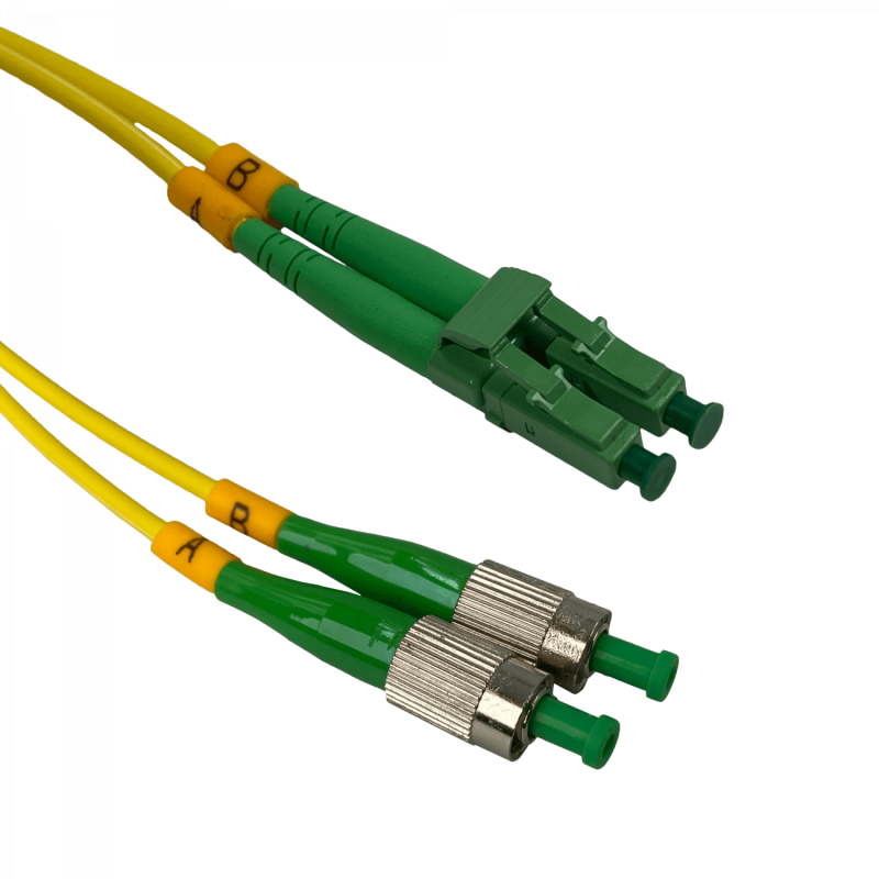 3mt LC/APC-FC/APC MonoModo SM Duplex Jumper Cable Fibra 9/125um