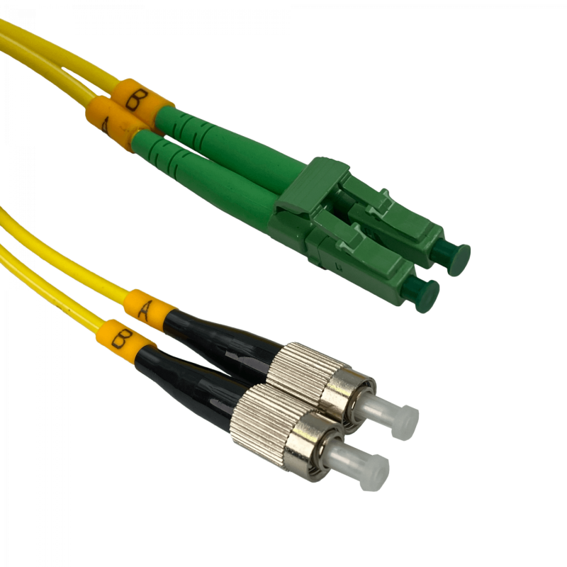 3mt LC/APC-FC/UPC MonoModo SM Duplex Jumper Cable Fibra 9/125um 3mm