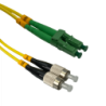 2mt LC/APC-FC/UPC MonoModo SM Duplex Jumper Cable Fibra 9/125um 3mm