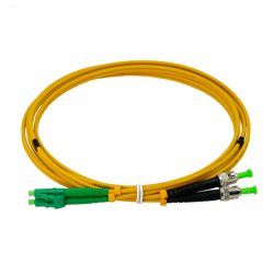 2mt LC/APC-ST/APC MonoModo SM Duplex Jumper Cable Fibra 9/125um 3mm