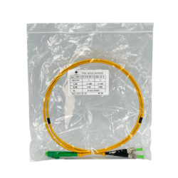 1mt LC/APC-ST/APC MonoModo SM Duplex Jumper Cable Fibra 9/125um 3mm