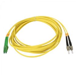 5mt SM LC/APC-ST/UPC MonoModo SM Duplex Jumper Cable Fibra 3.0mm 9/125