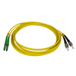 3mt SM LC/APC-ST/UPC MonoModo SM Duplex Jumper Cable Fibra 3.0mm 9/125