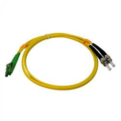 1mt SM LC/APC-ST/UPC MonoModo SM Duplex Jumper Cable Fibra 3.0mm 9/125
