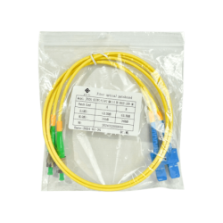 1mt SC/UPC-FC/APC MonoModo SM Duplex Jumper Cable Fibra 9/125um 3mm