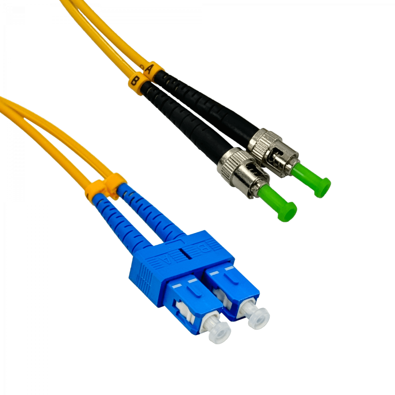3mt SC/UPC-ST/APC MonoModo SM Duplex Jumper Cable Fibra 3.0mm 9/125um