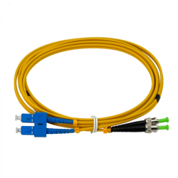 3mt SC/UPC-ST/APC MonoModo SM Duplex Jumper Cable Fibra 3.0mm 9/125um