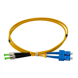 1mt SC/UPC-ST/APC MonoModo SM Duplex Jumper Cable Fibra 3.0mm 9/125um