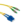 5mt SC/UPC-FC/APC MonoModo SM Duplex Jumper Cable Fibra 9/125um 3mm