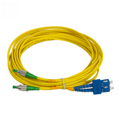 5mt SC/UPC-FC/APC MonoModo SM Duplex Jumper Cable Fibra 9/125um 3mm