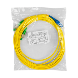 5mt SC/UPC-FC/APC MonoModo SM Duplex Jumper Cable Fibra 9/125um 3mm