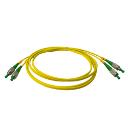 2mt FC/APC-FC/APC MonoModo SM Duplex Jumper Cable Fibra 9/125um 3mm