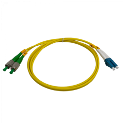 1mt FC/APC-LC/UPC MonoModo SM Duplex Jumper Cable Fibra 9/125um 3mm