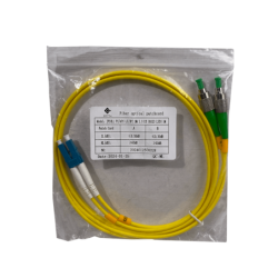 1mt FC/APC-LC/UPC MonoModo SM Duplex Jumper Cable Fibra 9/125um 3mm