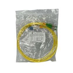 2mt FC/APC-LC/UPC MonoModo SM Duplex Jumper Cable Fibra 9/125um 3mm
