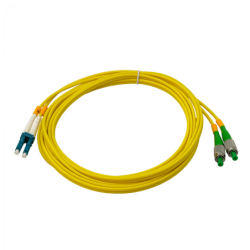 3mt FC/APC-LC/UPC MonoModo SM Duplex Jumper Cable Fibra 9/125um 3mm