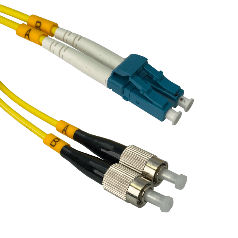 1mt LC-FC MonoModo SM Duplex Jumper Cable Fibra 9/125um LSZH