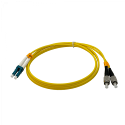1mt LC-FC MonoModo SM Duplex Jumper Cable Fibra 9/125um LSZH