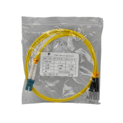 1mt LC-FC MonoModo SM Duplex Jumper Cable Fibra 9/125um LSZH