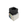 LINKMADE Negr Cat5E U/UTP Punchable Keystone Conector Hembra RJ45
