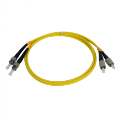 1mt ST-FC MonoModo SM Duplex Jumper Cable Fibra 3.0mm 9/125um LSZH