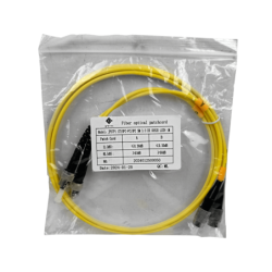 1mt ST-FC MonoModo SM Duplex Jumper Cable Fibra 3.0mm 9/125um LSZH